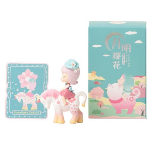 Moonlight Sakura Nocturnal Unicorn Mini Figure Opened Mystery Box Cherry Blossom - Picture 2 of 7